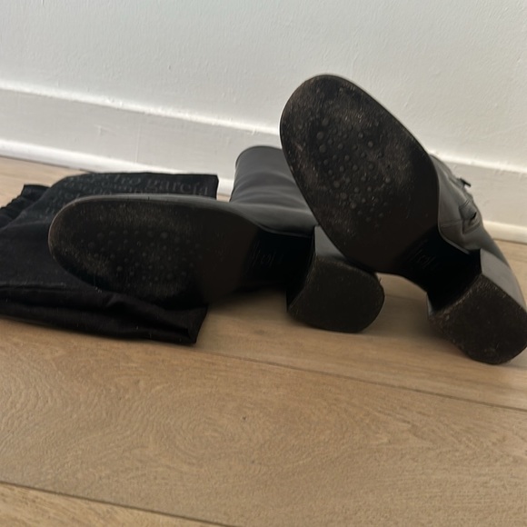 PEDRO GARCIA “Marise” black leather boot block heel calf round toe 39.5 - Picture 9 of 10